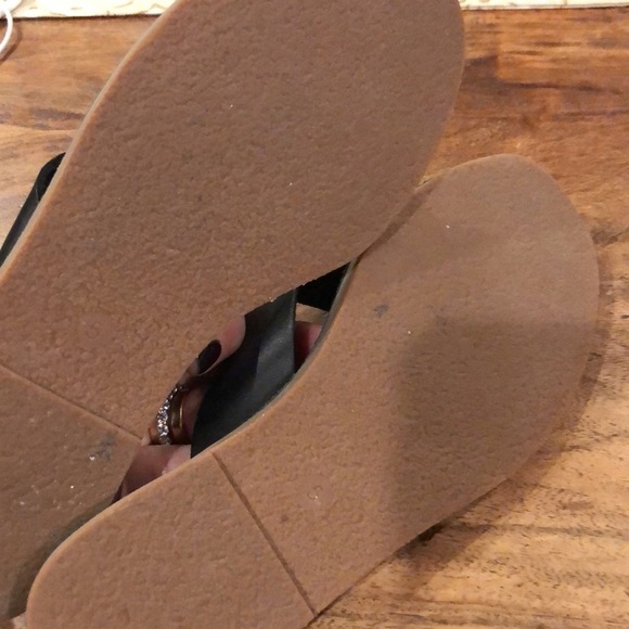 Madewell The Boardwalk Chunky Thong Sandal Black 5 - Picture 6 of 7